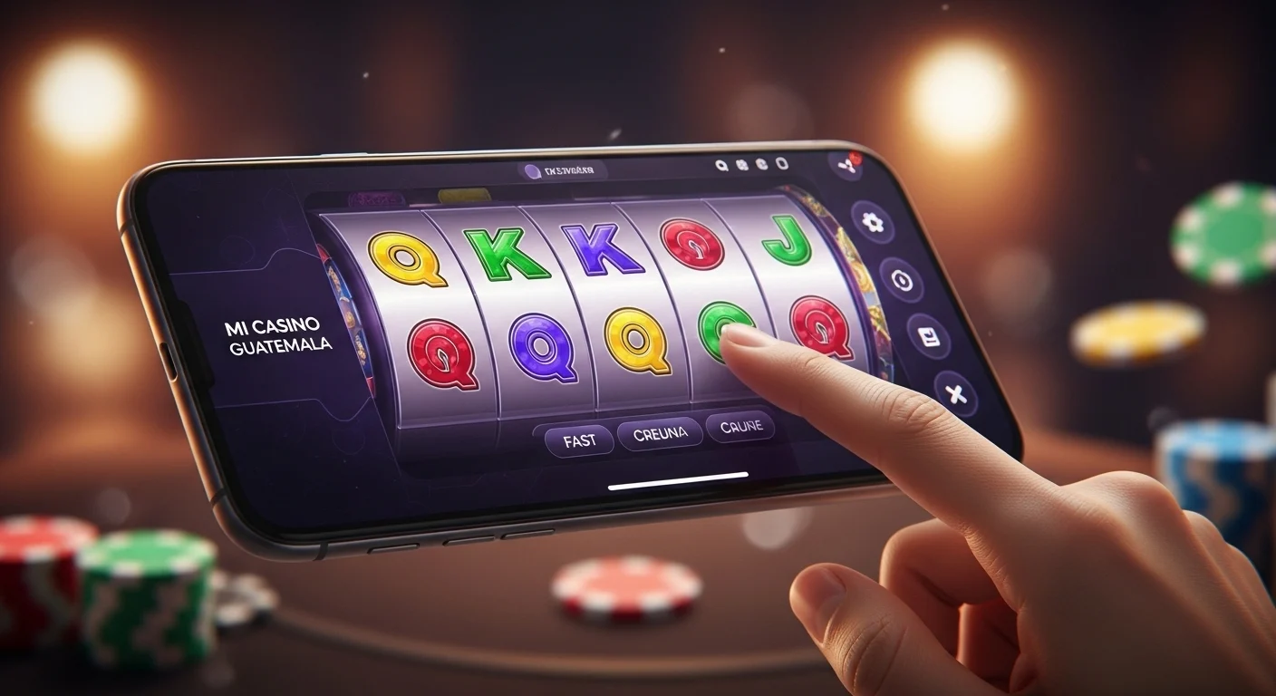 mi casino guatemala mobile slot game interface with colorful reels
